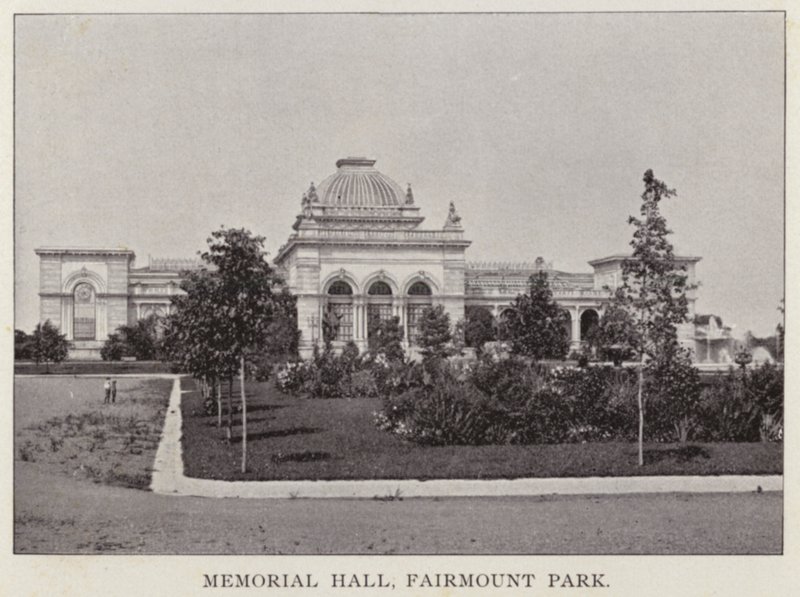 Philadelphia: Memorial Hall, Fairmount Park door American Photographer (after)
