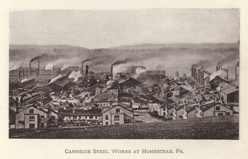 Pittsburgh: Carnegie Steel Works in Homestead, Pennsylvania door American Photographer (after)