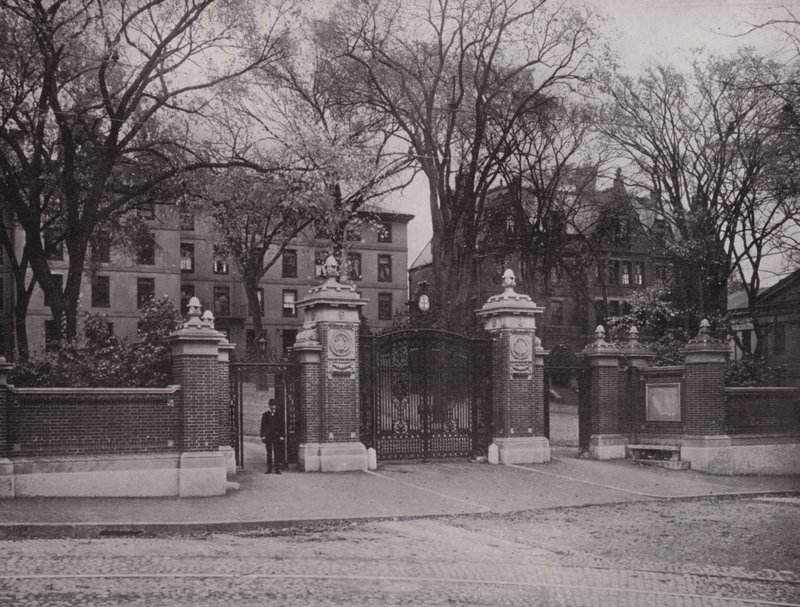 Providence, Rhode Island: Van Wickle Gate, Brown University door American Photographer (after)