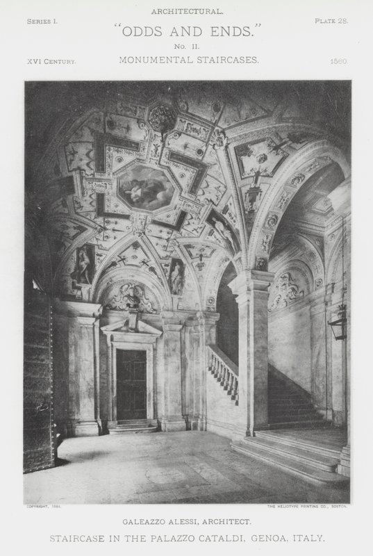 Trap in het Palazzo Cataldi, Genua, Italië door American Photographer (after)