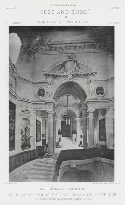 Trap van Eer, Chateau De Chantilly, Frankrijk door American Photographer (after)