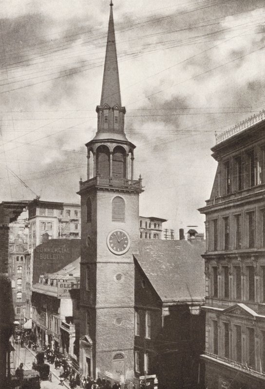 Boston: Old South Church, Washington Street (z/w foto) door American Photographer