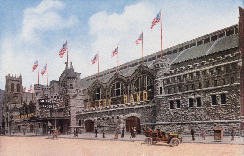 Chicago: Het Coliseum, Wabash Avenue, bij 16th Street (kleurenfoto) door American Photographer