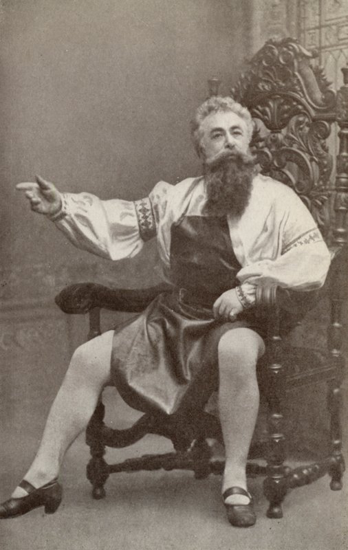 Emil Fischer, als Hans Sachs, in "Die Meistersinger Von Nurnburg" (z/w foto) door American Photographer