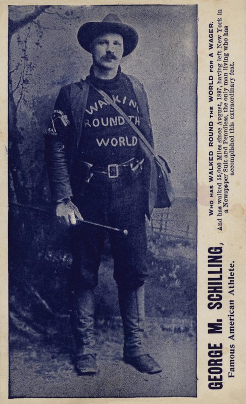George M Schilling, beroemd Amerikaans atleet (z/w foto) door American Photographer