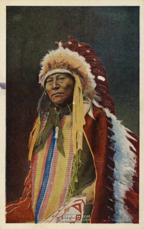 Holle Hoorn Beer, Sioux Indianenhoofd (foto) door American Photographer