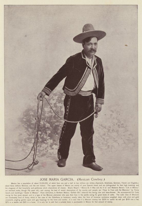 Jose Maria Garcia, Mexicaanse Cowboy door American Photographer