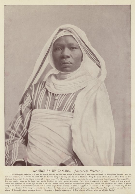 Mahbouba Um Zanuba, Soedanese Vrouw door American Photographer