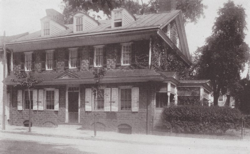 Philadelphia: Plaats van het huis van de stichter van Germantown (z/w foto) door American Photographer