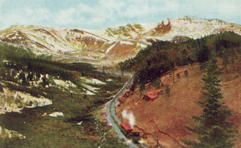 Pikes Peak vanaf Pilot Knob, hoogte door American Photographer
