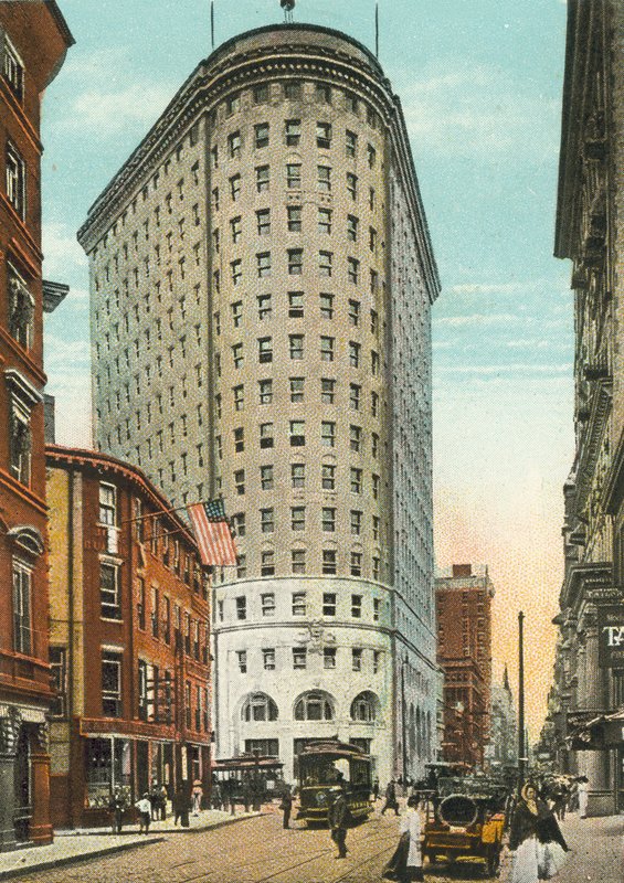 Providence, Rhode Island: Turks Head Building en Westminster Street (ingekleurde foto) door American Photographer