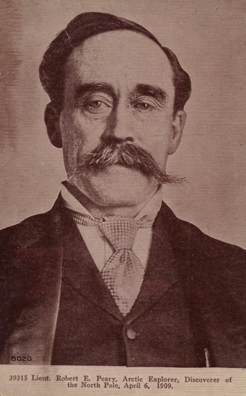 Robert Peary (1856-1920), Amerikaanse poolreiziger (z/w foto) door American Photographer