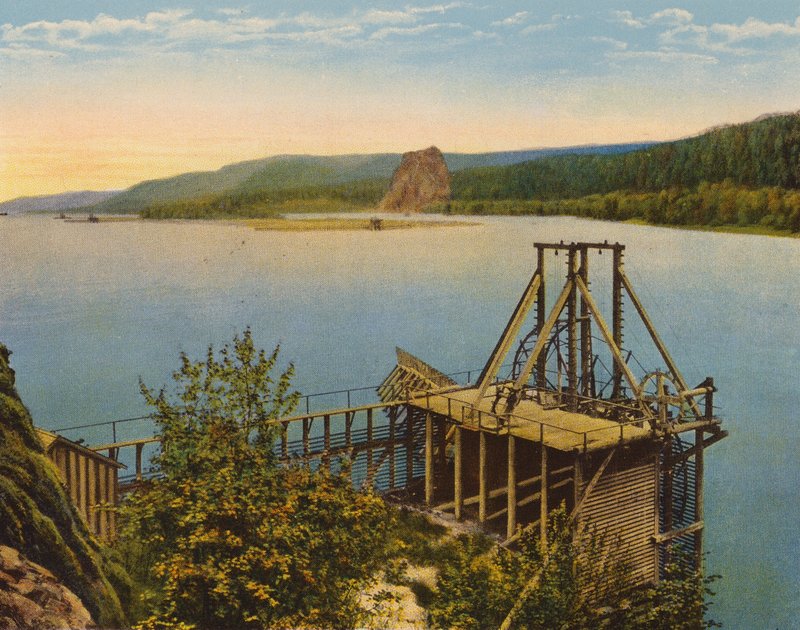 Zalmwiel op de Columbia-rivier (kleurenfoto) door American Photographer