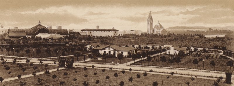 San Diego: The Model Farm, Panama-California Exposition (z/w foto) door American Photographer