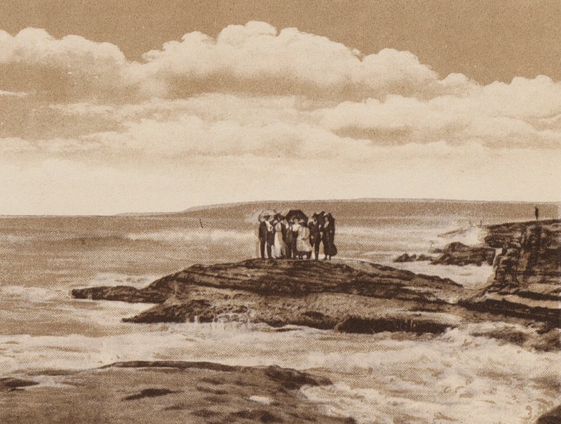 San Diego: Turtle Rock, La Jolla, bij San Diego (zwart-wit foto) door American Photographer