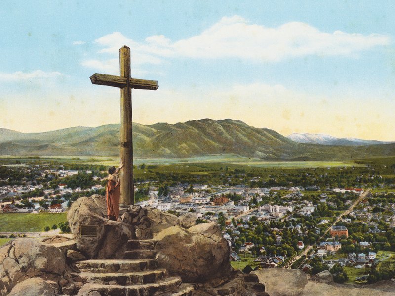 Serra Kruis, Mount Rubidoux, Riverside (kleurenfoto) door American Photographer