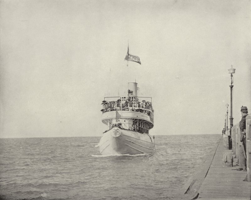 Het Walvisrug Stoomschip door American Photographer