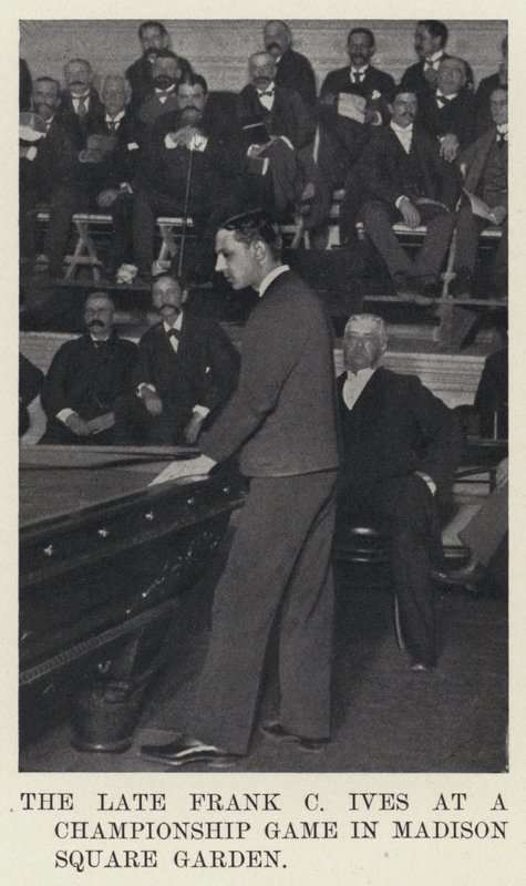 De overleden Frank C Ives bij een kampioenschapswedstrijd in Madison Square Garden door American Photographer
