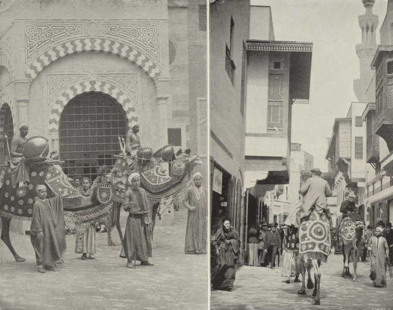 Typische Scènes in de Straat van Cairo door American Photographer
