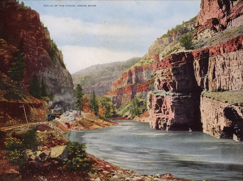 Muren van de Canon, Grand River (kleurenfoto) door American Photographer