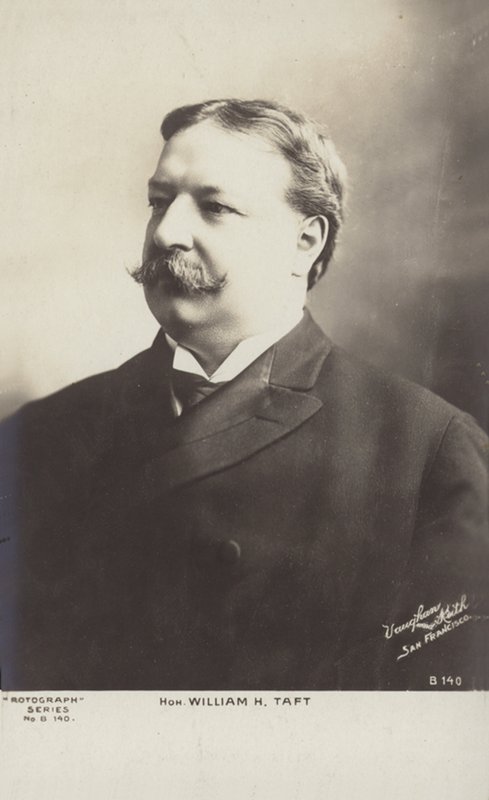 William Howard Taft (z/w foto) door American Photographer