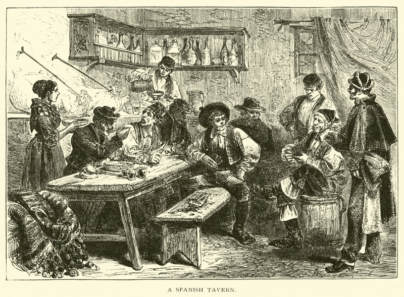 Een Spaanse taverne door American School