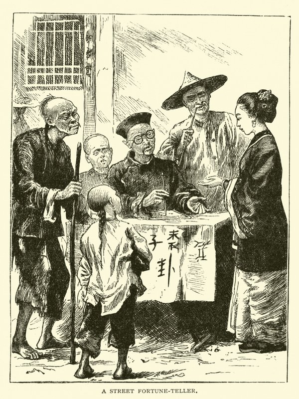 Een straatwaarzegger door American School