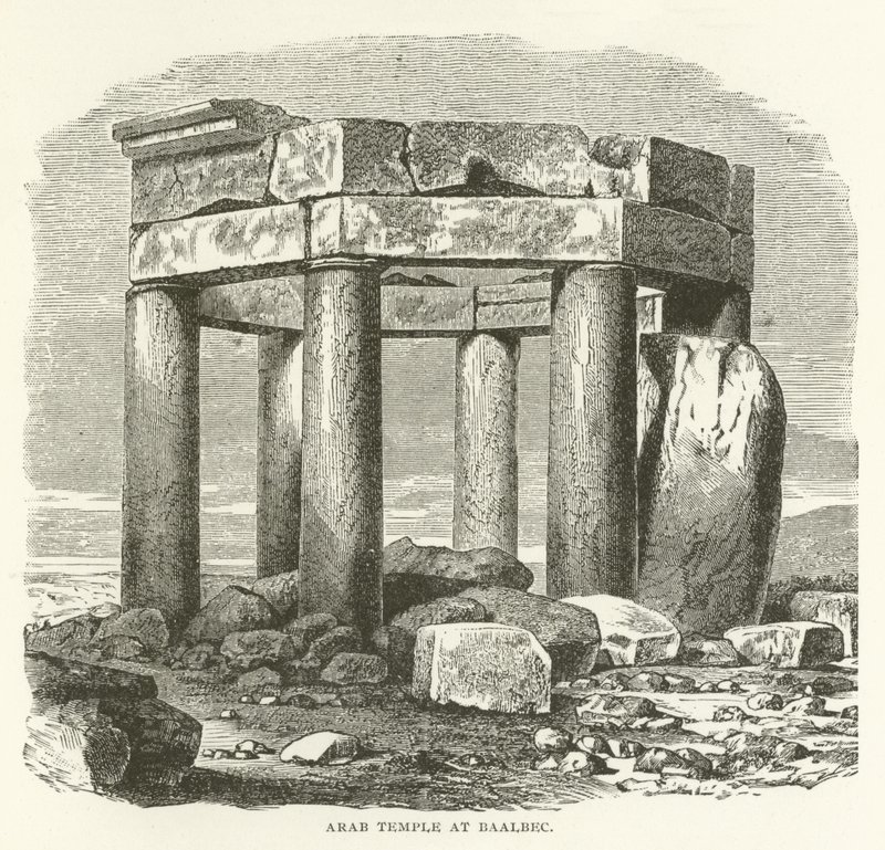 Arabische tempel in Baalbek door American School