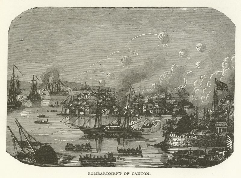 Bombardement van Canton door American School