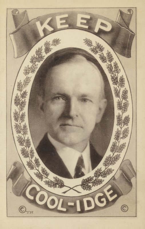 Calvin Coolidge (litho) door American School