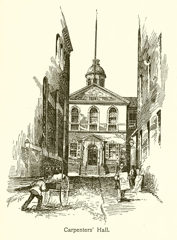 Carpenters Hall, Philadelphia door American School
