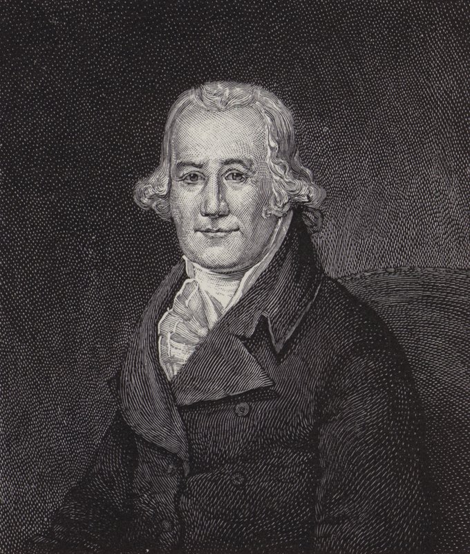 Caspar Wistar, Amerikaanse arts en anatoom (gravure) door American School