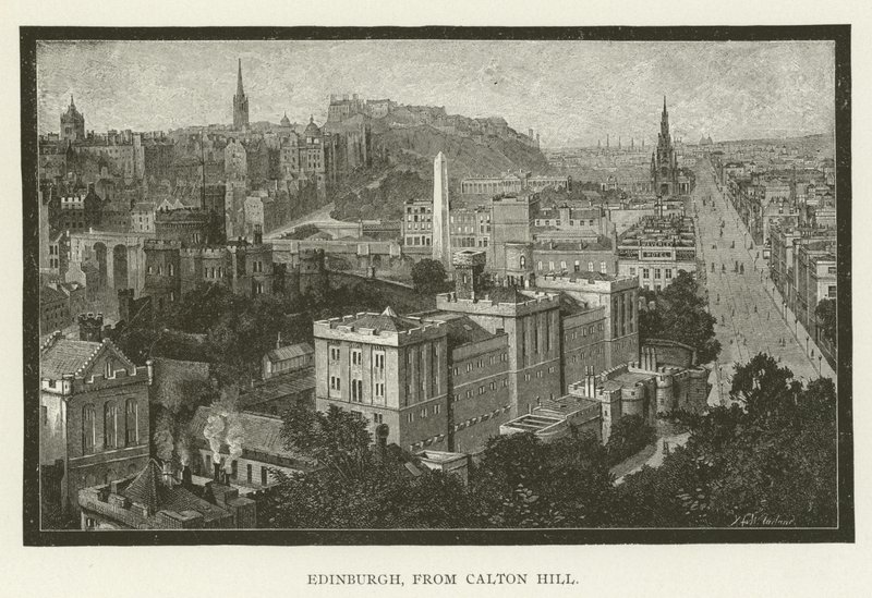 Edinburgh, vanaf Calton Hill door American School