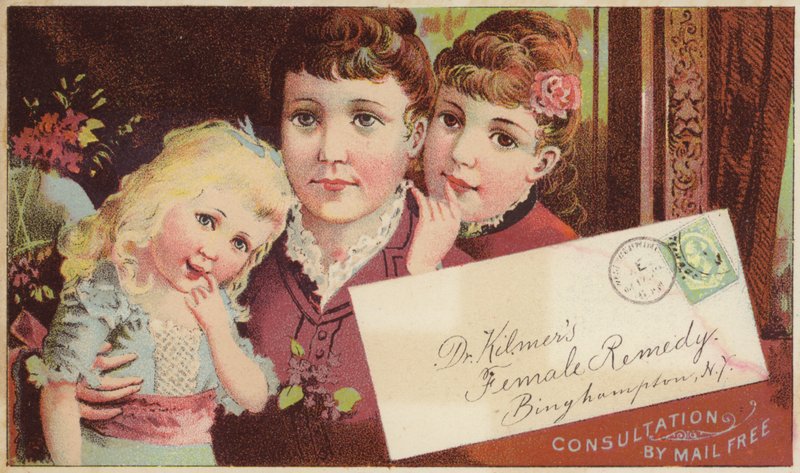 Elegante dames en kind door American School