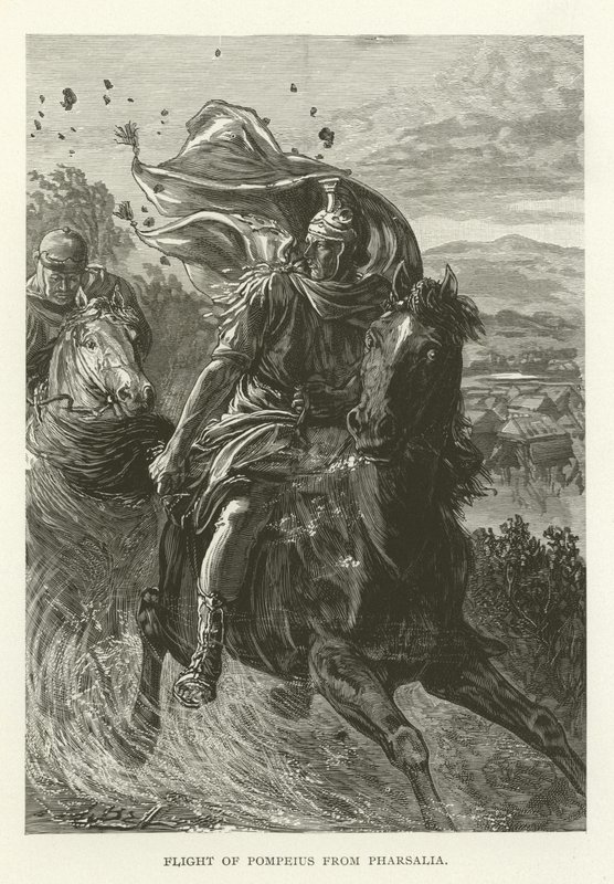 Vlucht van Pompeius uit Pharsalia door American School