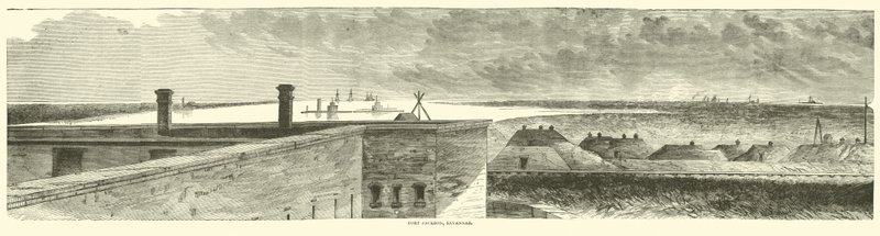 Fort Jackson, Savannah, december 1864 door American School