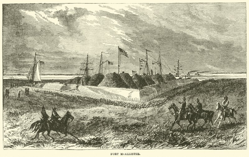 Fort McAllister, november 1864 door American School