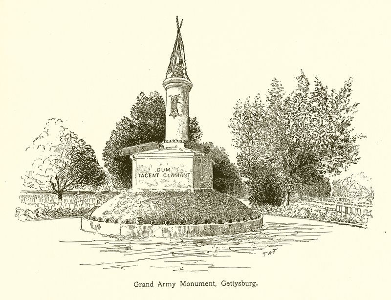 Grand Army Monument, Gettysburg door American School