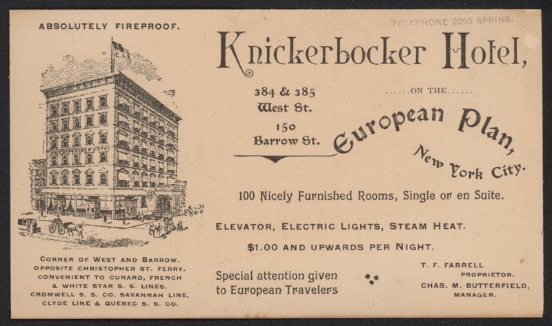 Hotel Handelskaart door American School
