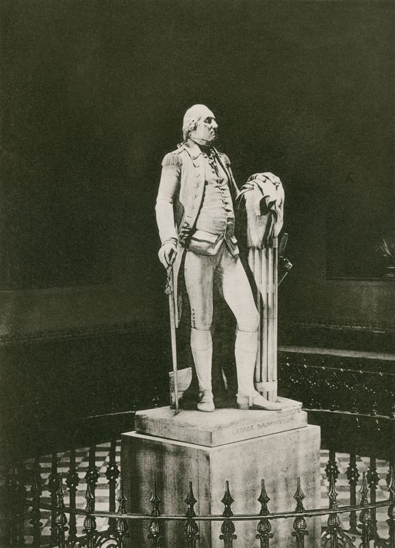 Hudsons Standbeeld van George Washington door American School