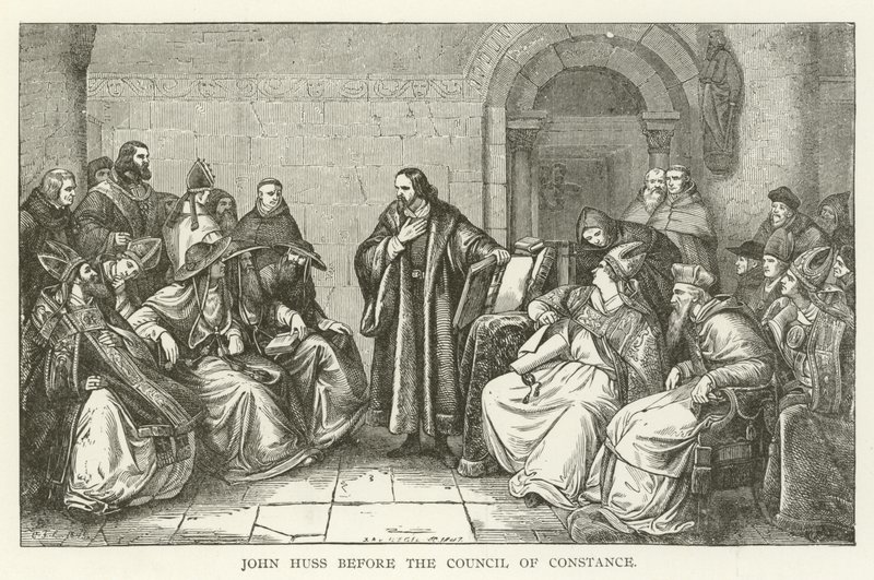 John Huss voor de Raad van Konstanz door American School