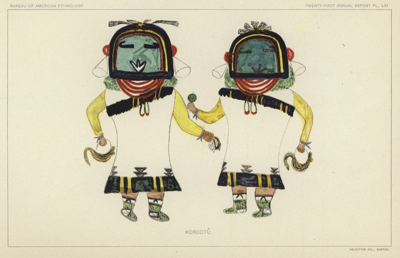 Koroctu (kleurenlitho) door American School