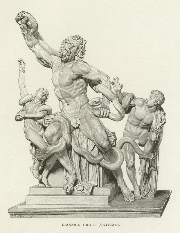 Laocoöngroep, Vaticaan door American School
