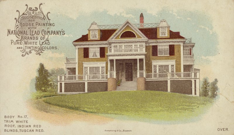 Groot Vrijstaand Huis, advertentie voor Huis Schilderen door American School