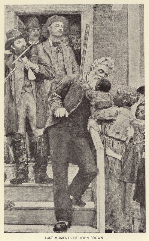 Laatste momenten van John Brown (litho) door American School