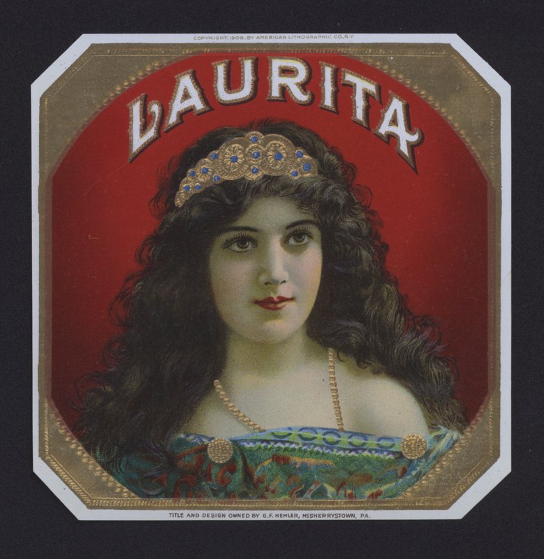 Laurita, sigarenlabel door American School