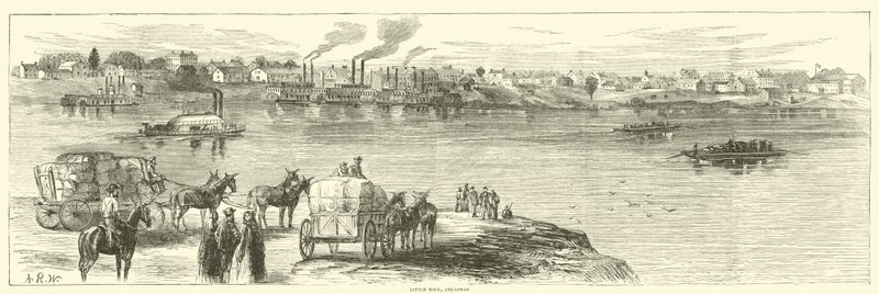 Little Rock, Arkansas, augustus 1863 door American School