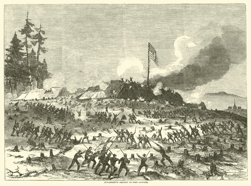 Longstreets aanval op Fort Sanders, november 1863 door American School