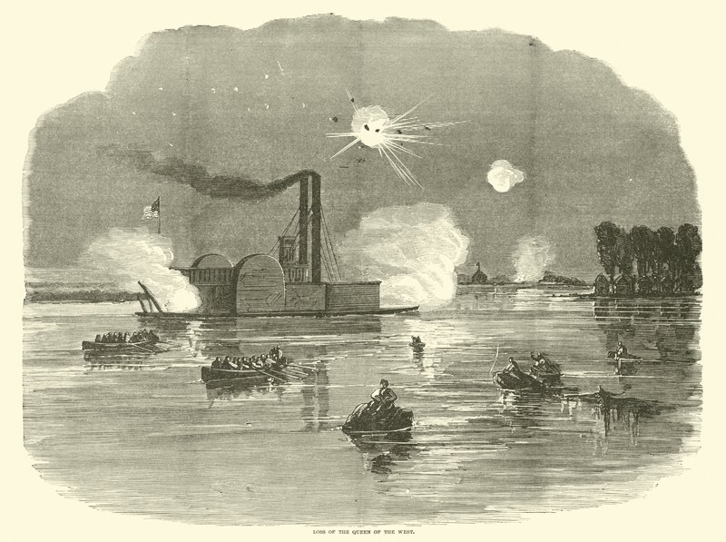 Verlies van de Queen of the West, februari 1863 door American School