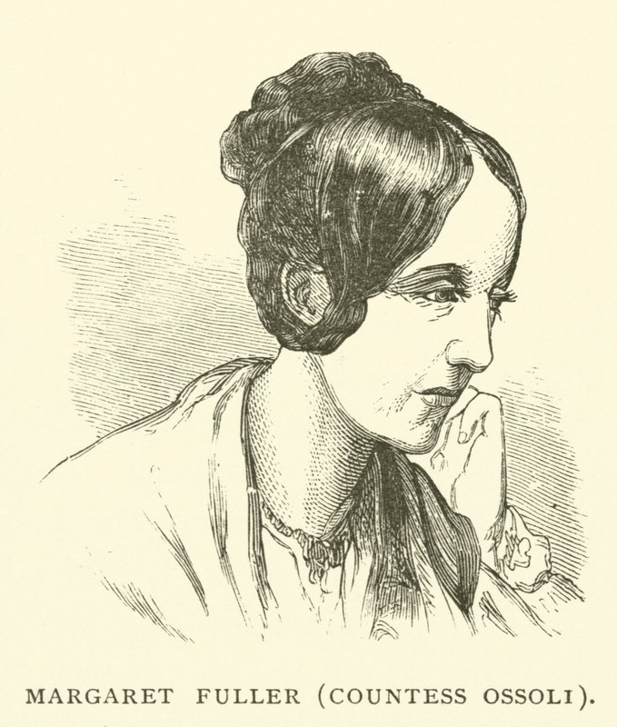 Margaret Fuller, gravin Ossoli, Amerikaans journaliste en voorvechtster van vrouwenrechten (gravure) door American School